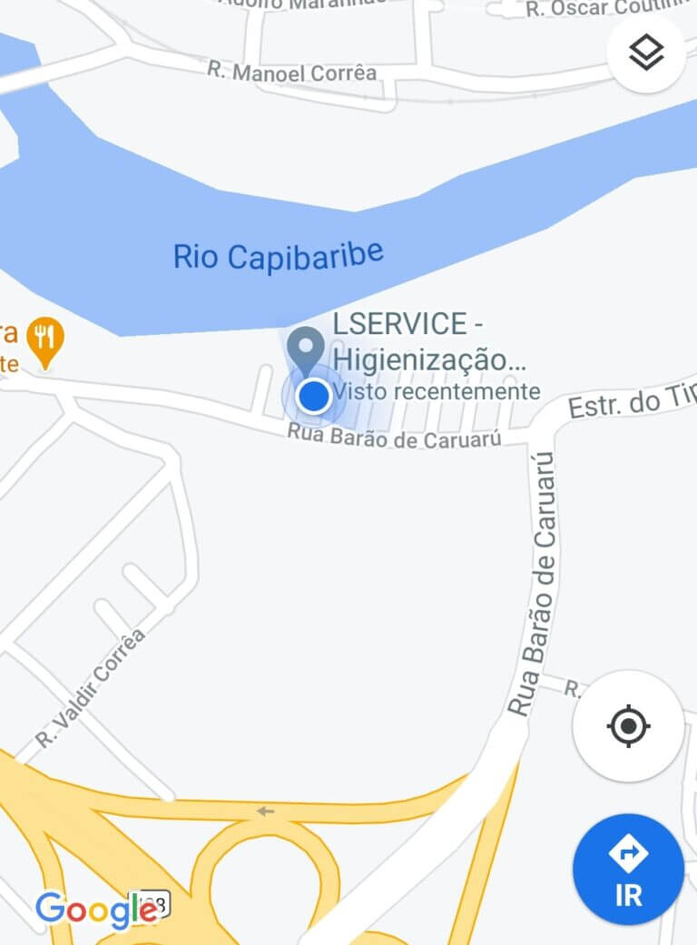 Lavagem à Seco em Recife mapa